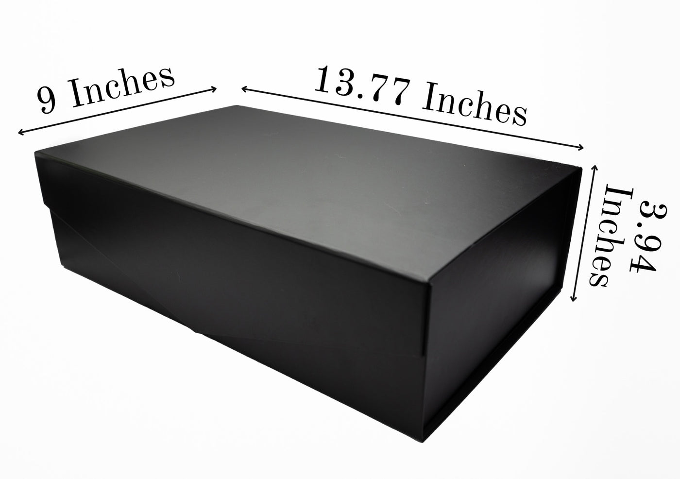 LARGE FOLDABLE BOX WITH MAGNETIC CLOSURE (Black)